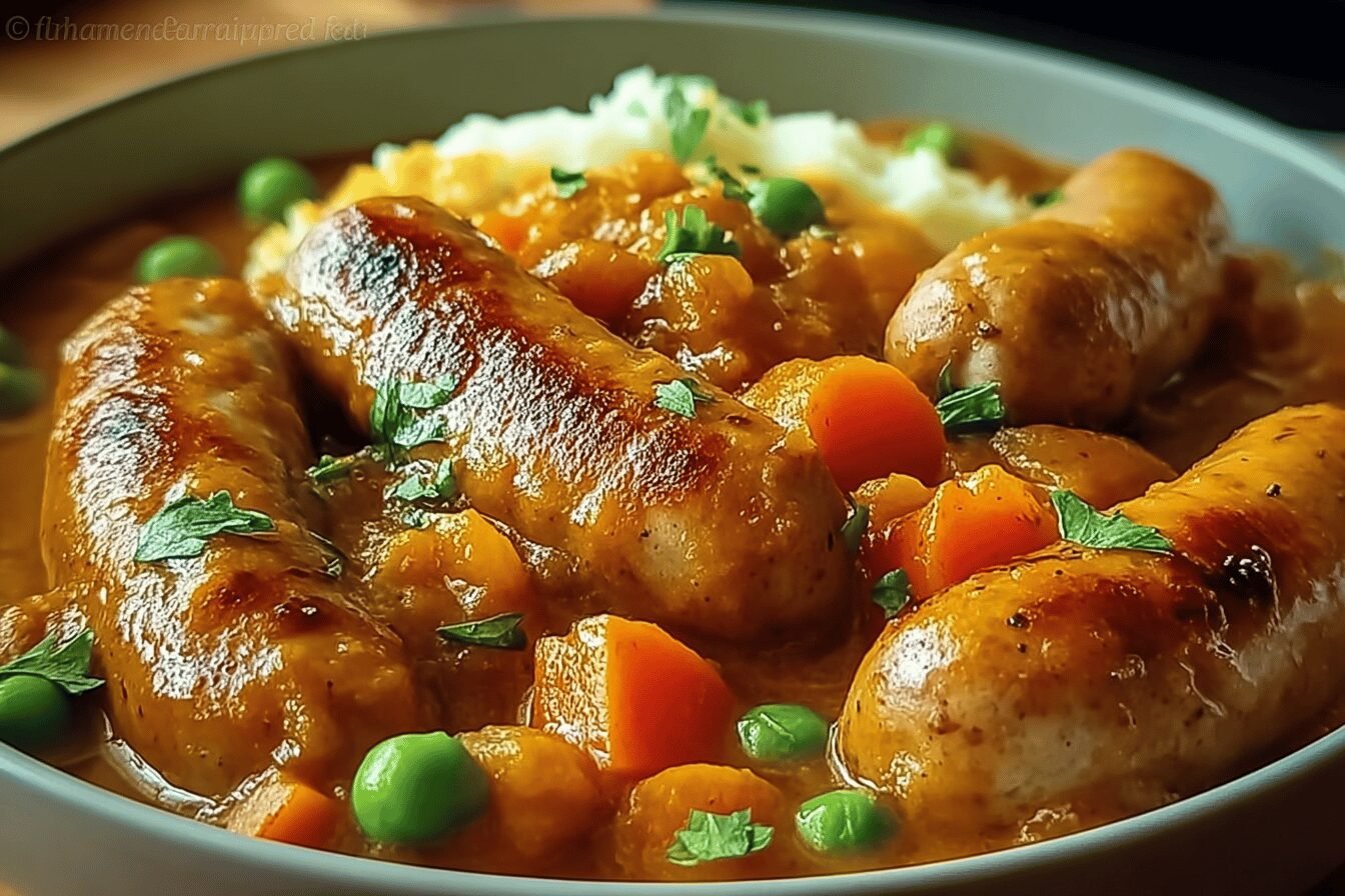Curried Sausages