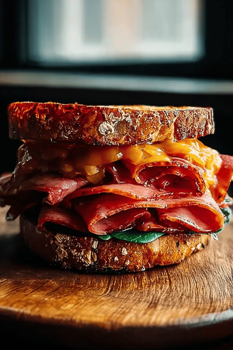Fried Bologna Sandwich