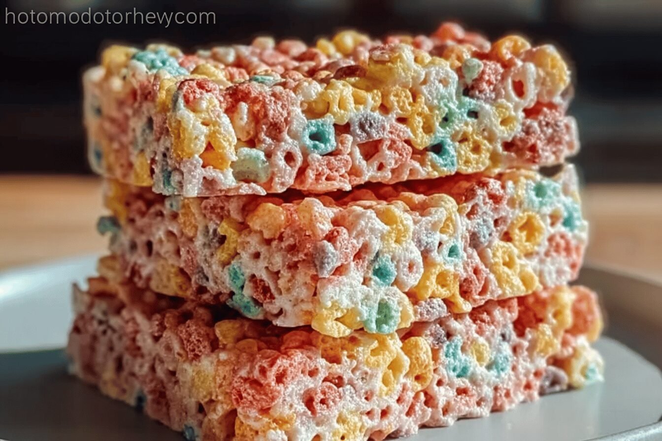 Fruity Pebbles Krispie Treats