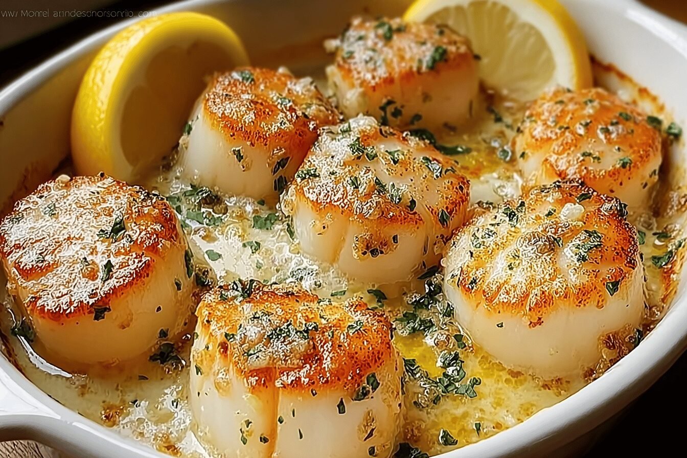 Butter Garlic Baked Scallops Recipe With Rich Flavor 6 Garlic Butter Baked Scallops