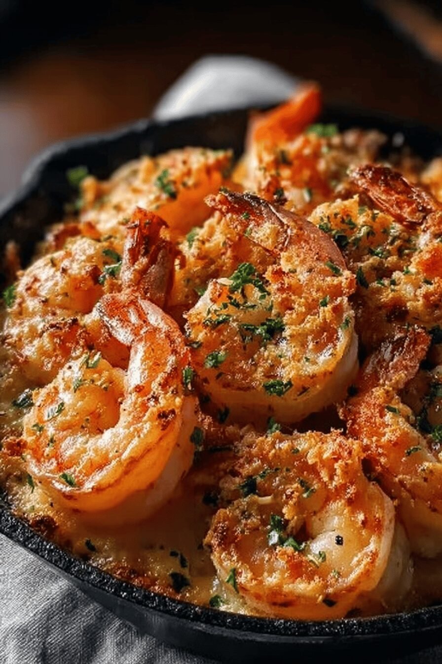 Garlic Parmesan Baked Shrimp