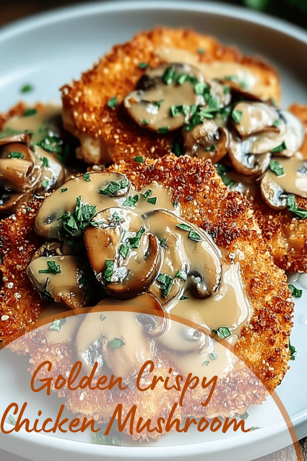 Golden Crispy Chicken Mushroom