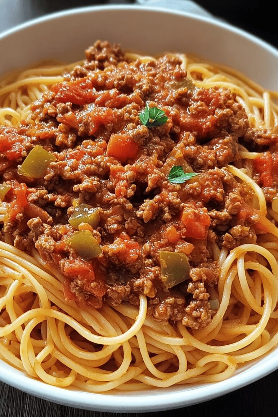 Grandmas Skillet Spaghetti