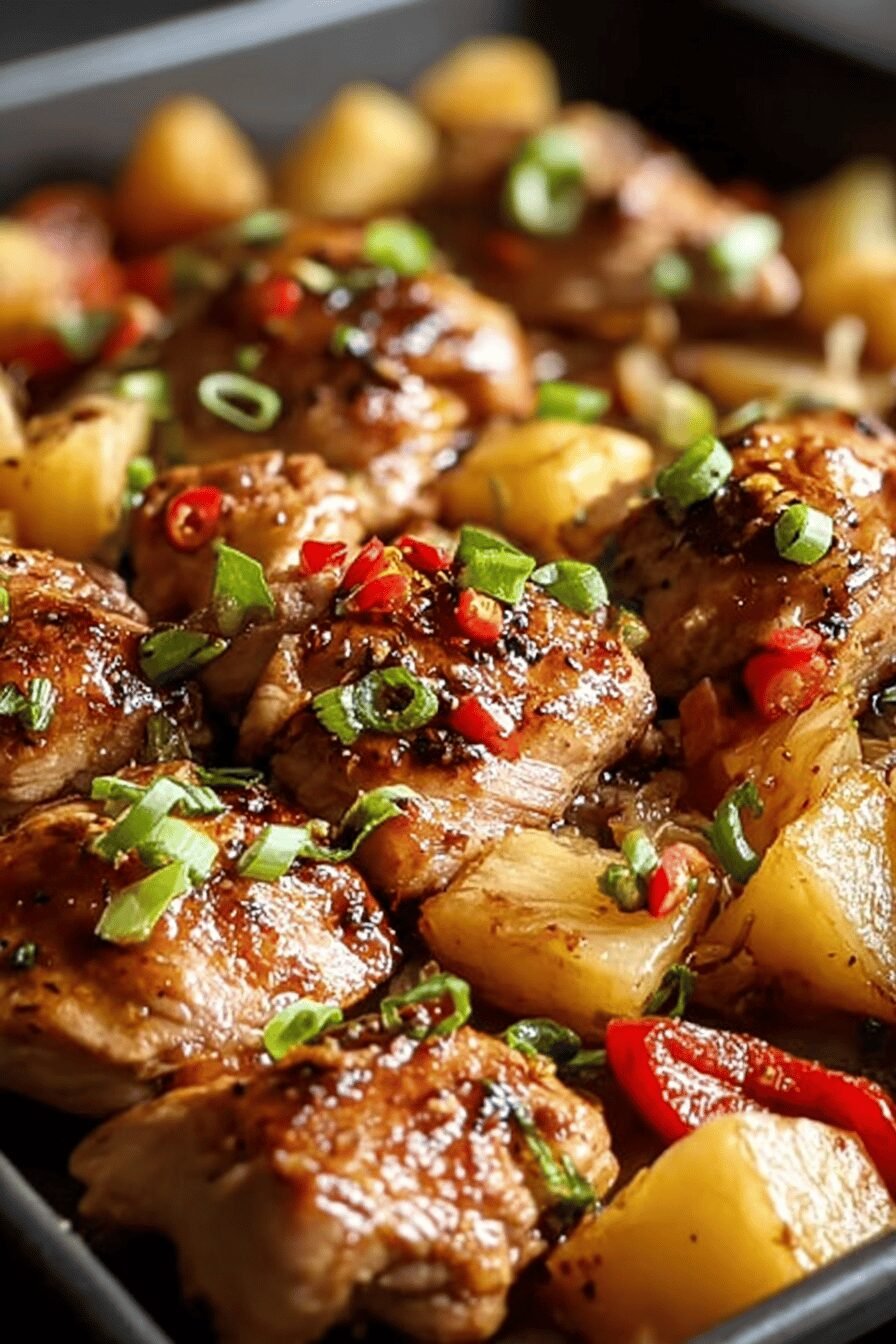 Hawaiian Chicken Sheet Pan