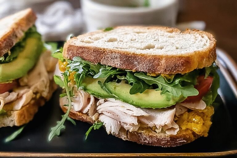 Honey Mustard Turkey Avocado Sandwich 10.Png