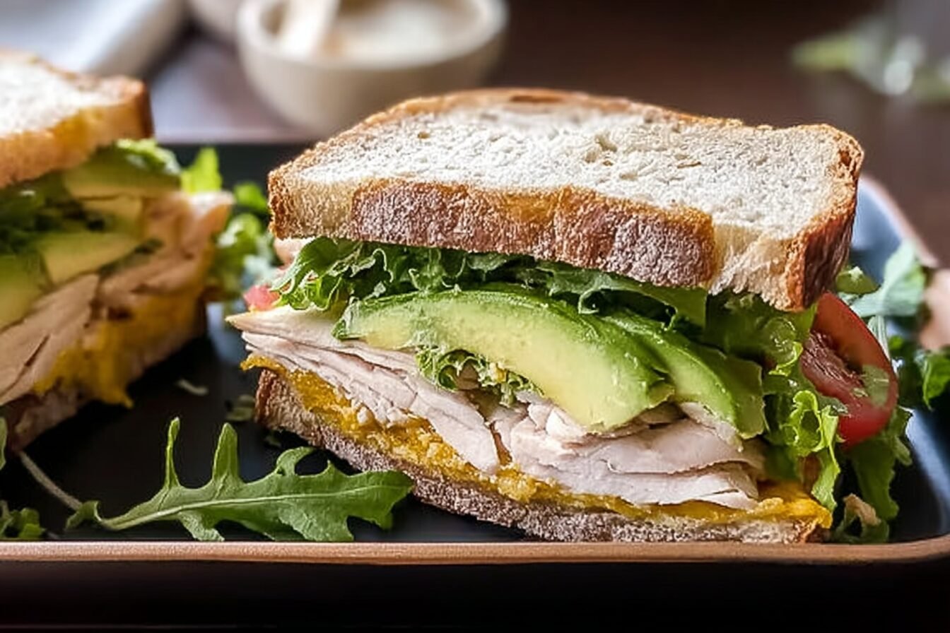 Honey Mustard Turkey Avocado Sandwich