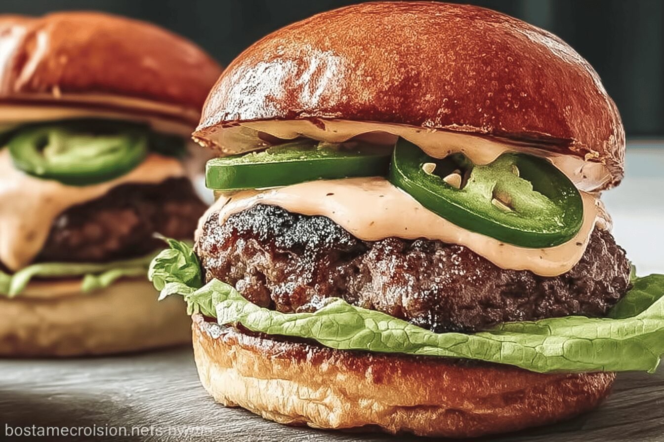 Jalapeno Onion Smash Burgers