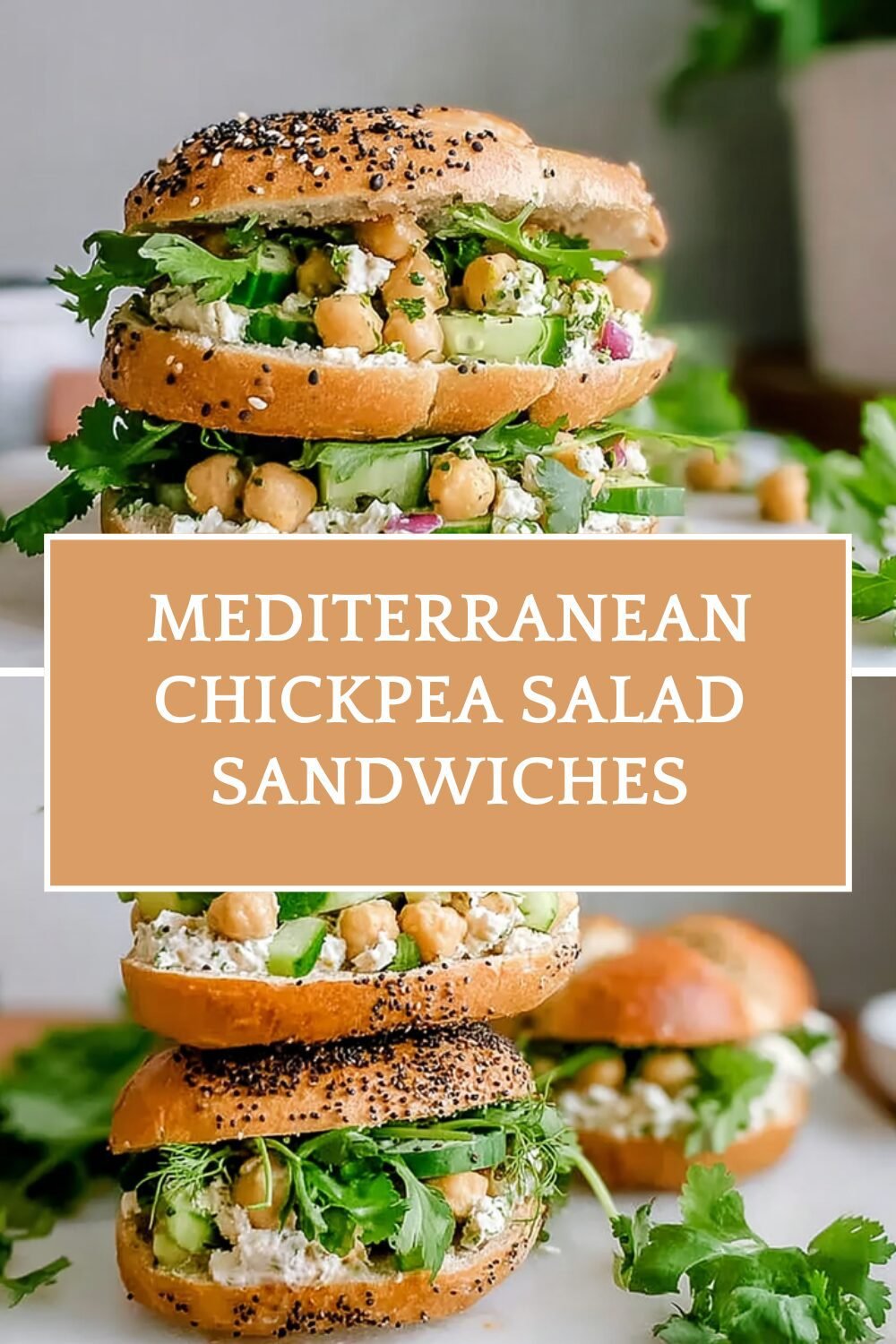Mediterranean Chickpea Salad Sandwiches