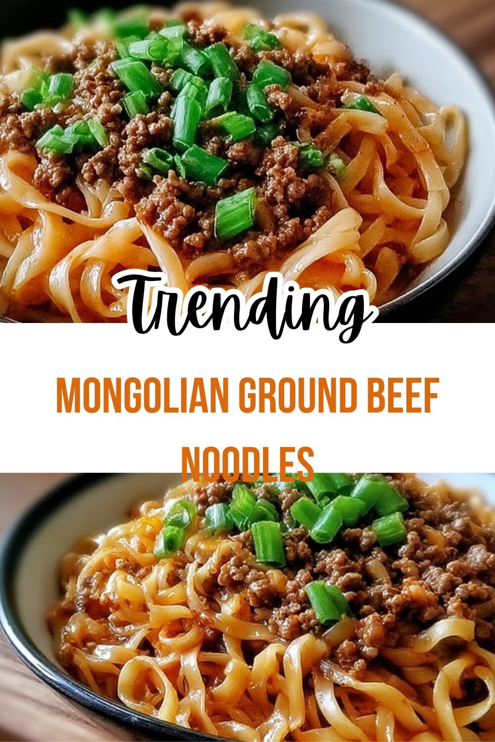 Mongolian Ground Beef Noodles