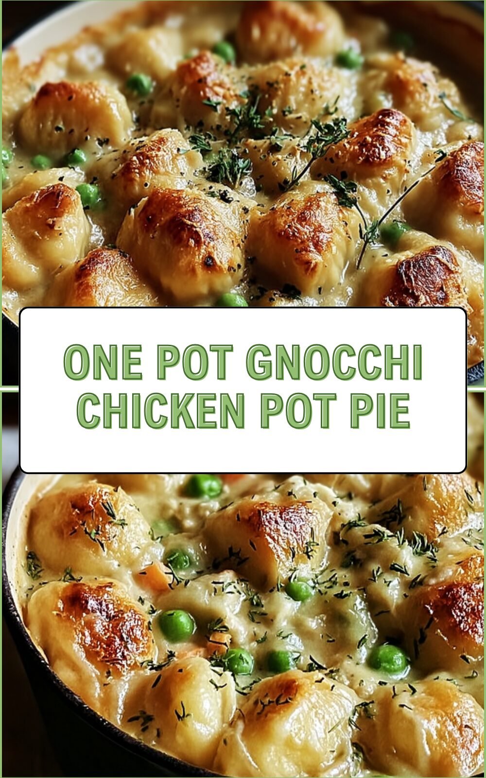 One Pot Gnocchi Chicken Pot Pie