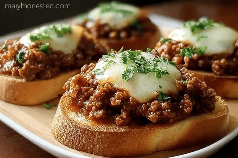 Open Faced Garlic Toast Sloppy Joes 85.Png