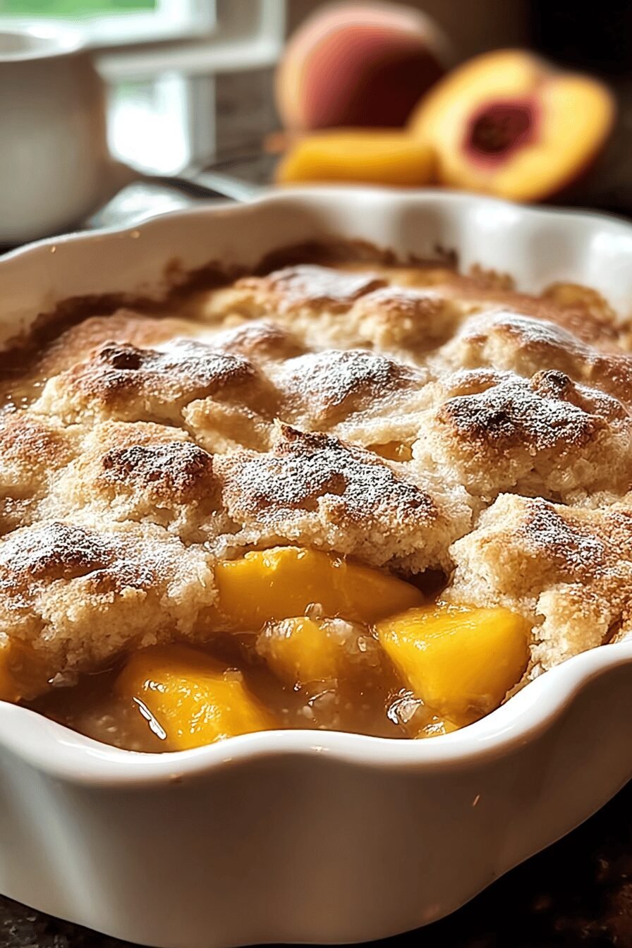 Peach Cobbler Recipe Easy Steps For Warm Homemade Dessert 6 Peach Cobbler
