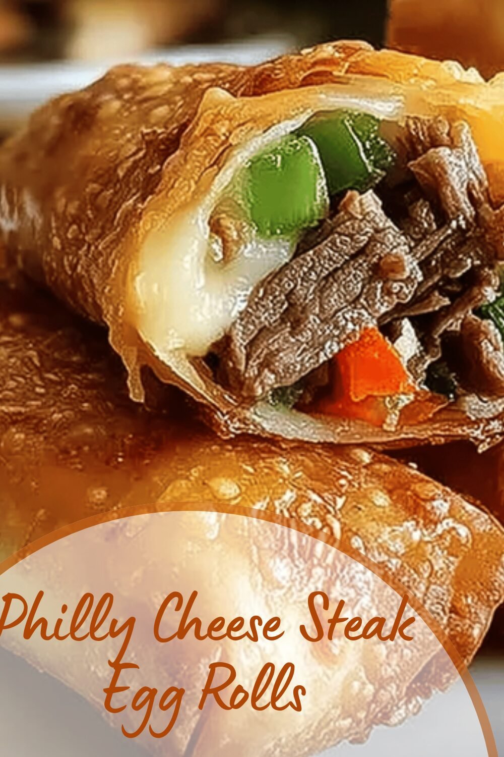 Philly Cheese Steak Egg Rolls