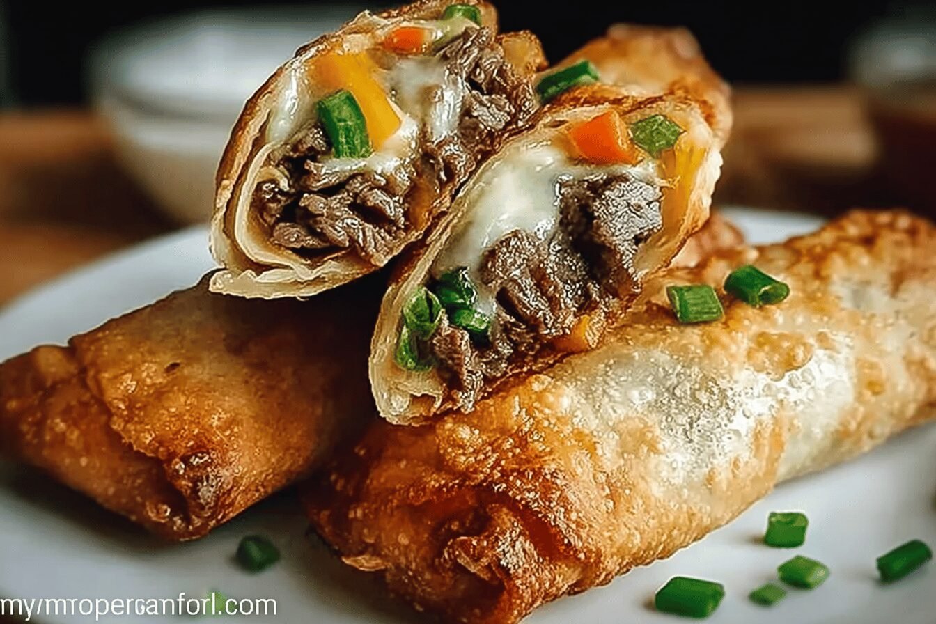 Philly Cheesesteak Egg Rolls