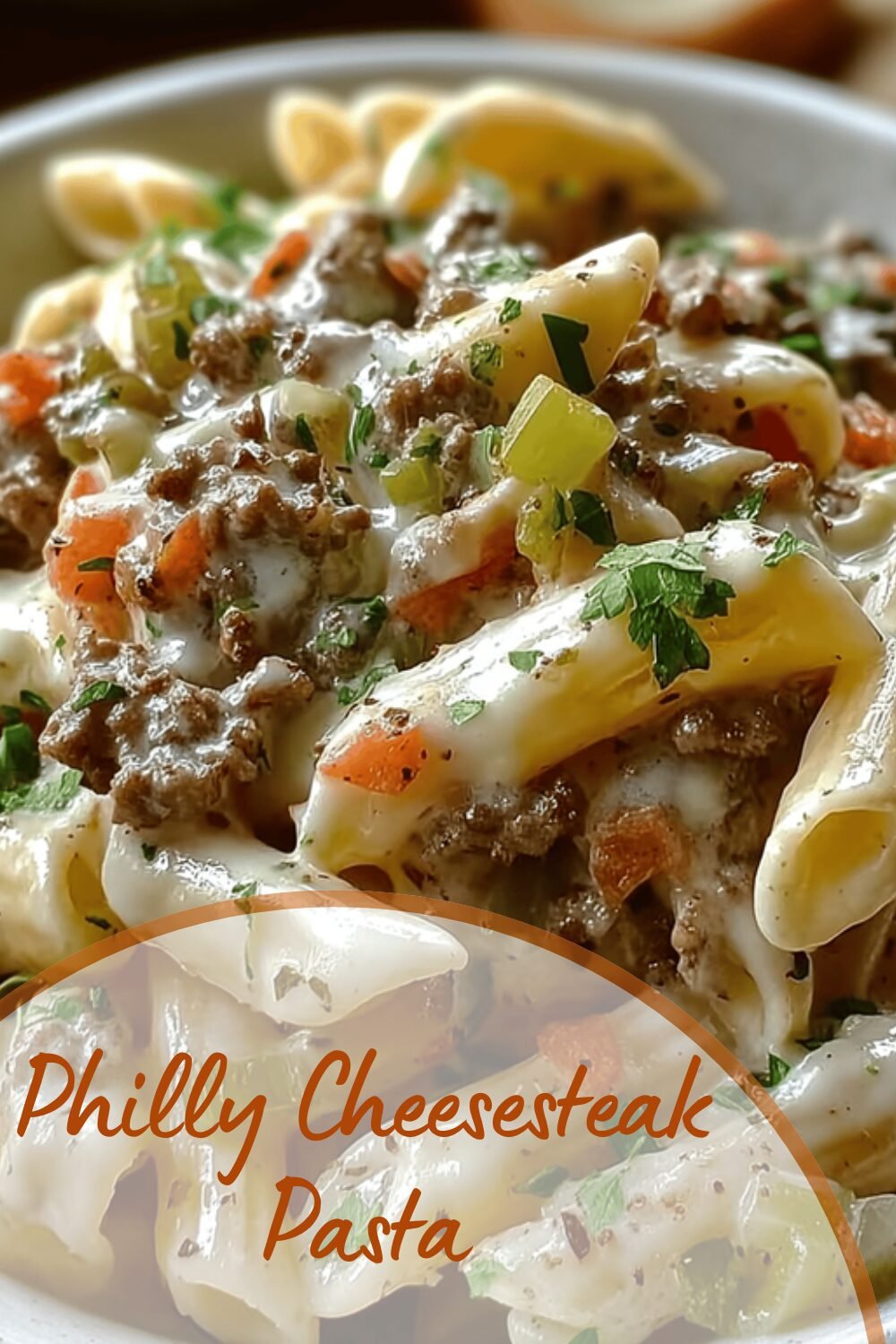 Philly Cheesesteak Pasta