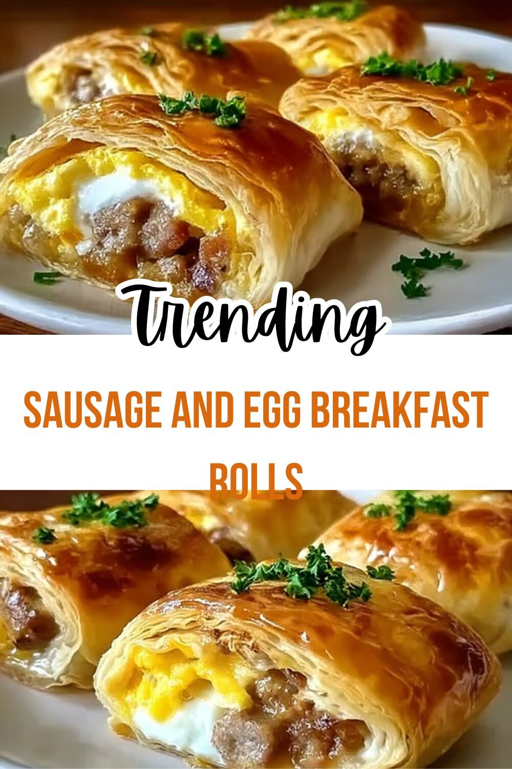 Sausage And Egg Breakfast Rolls