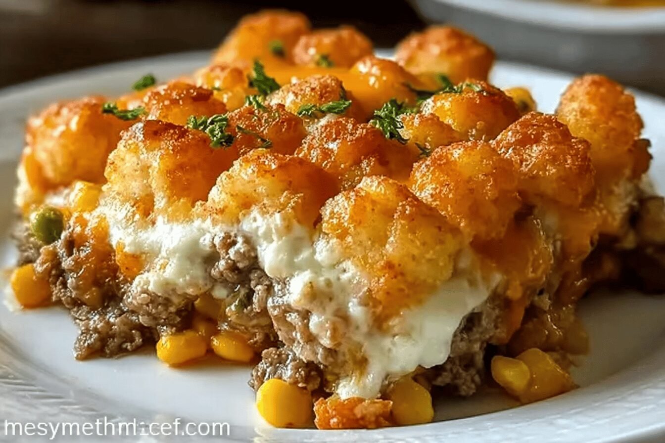 Shepherds Pie Tater Tot Casserole