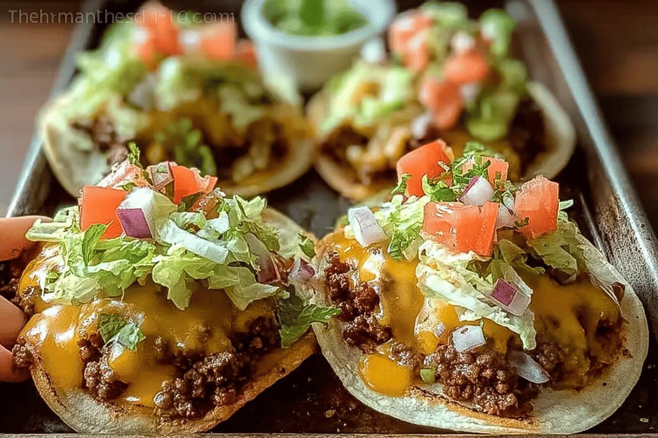 Smashed Cheeseburger Tacos