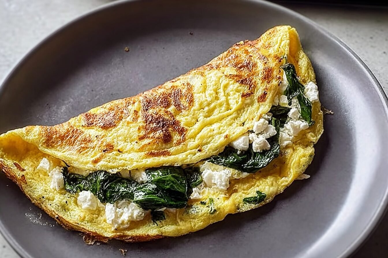 Spinach And Feta Omelet