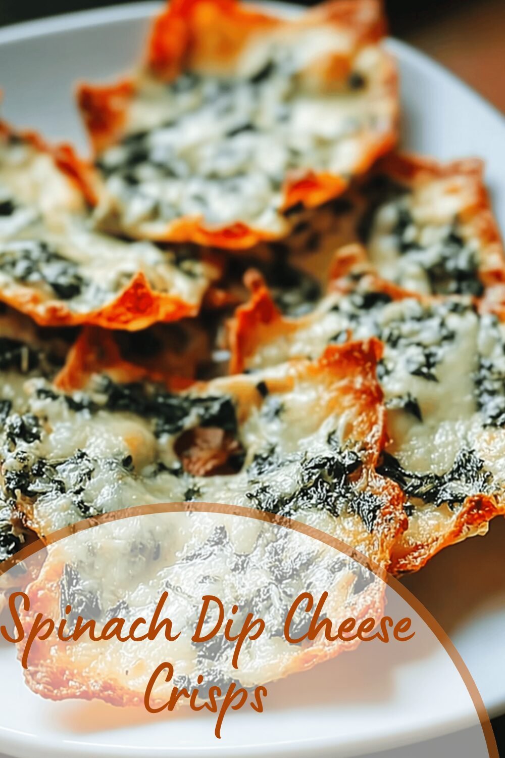 Spinach Dip Cheese Crisps