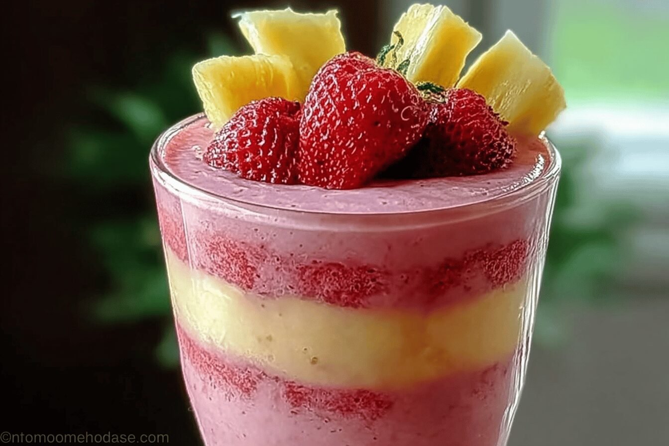 Strawberry Pina Colada Smoothie