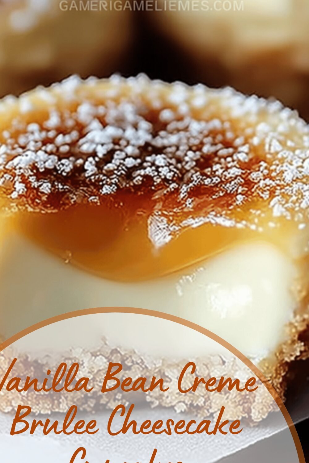 Vanilla Bean Creme Brulee Cheesecake Cupcakes