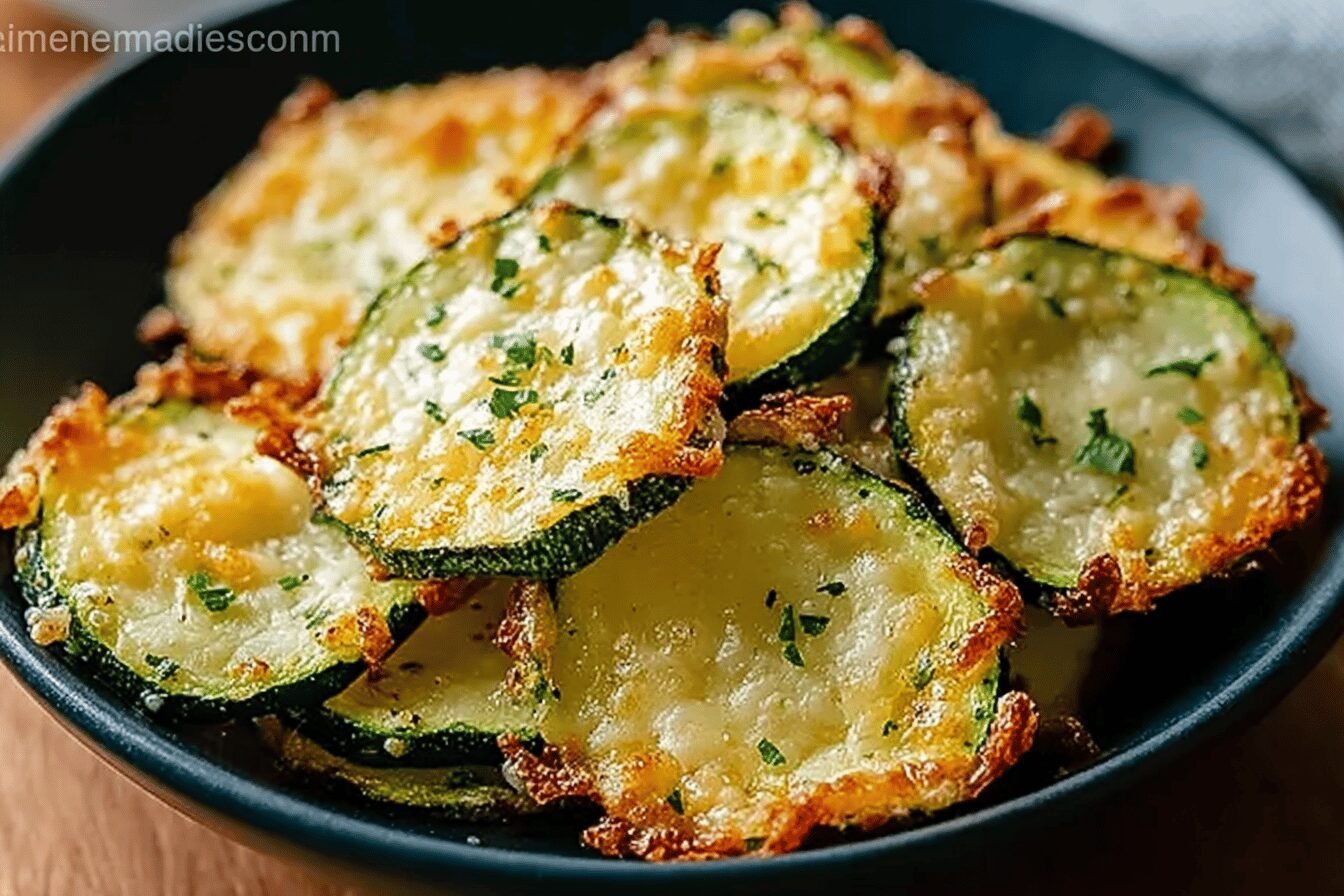 Zucchini Cheese Crisps