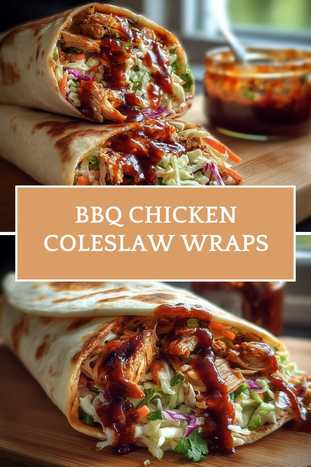 Bbq Chicken Coleslaw Wraps