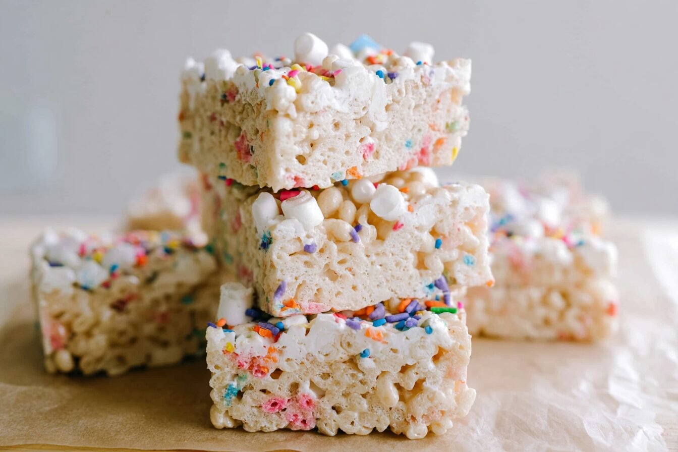 Birthday Sprinkle Rice Krispy Treats Recipe