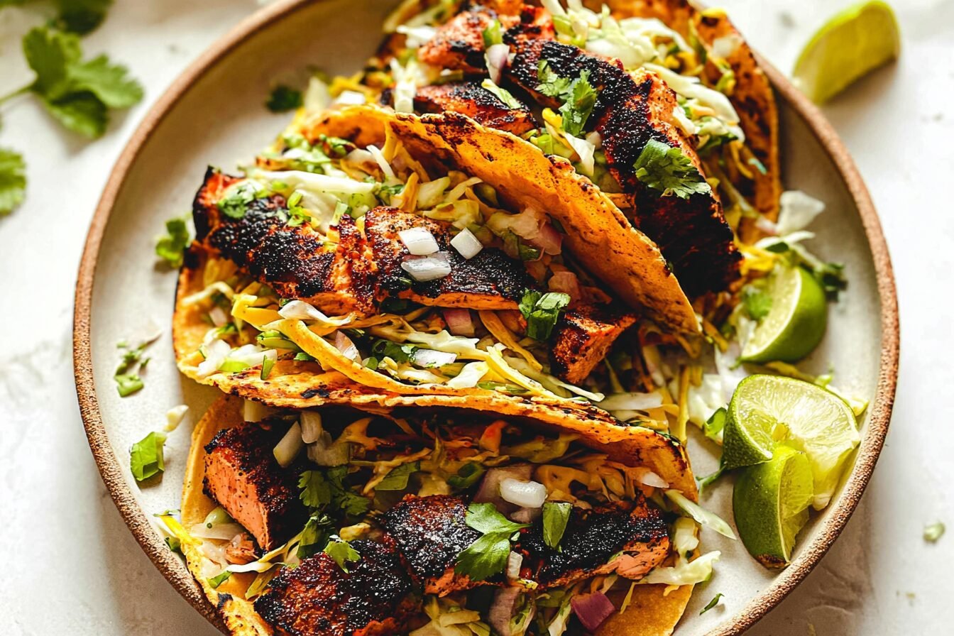 Blackened Salmon Tacos
