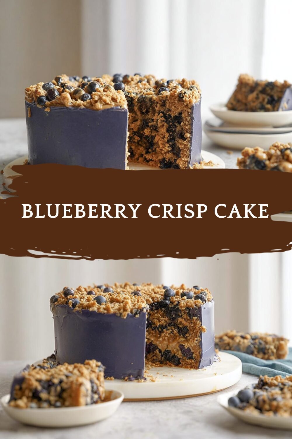 Blueberry Crisp Cake