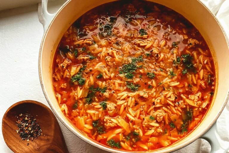 Cabbage Sausage Orzo Soup 38.Png