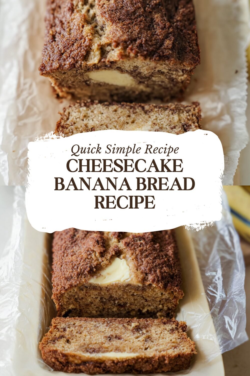 Cheesecake Banana Bread Recipe