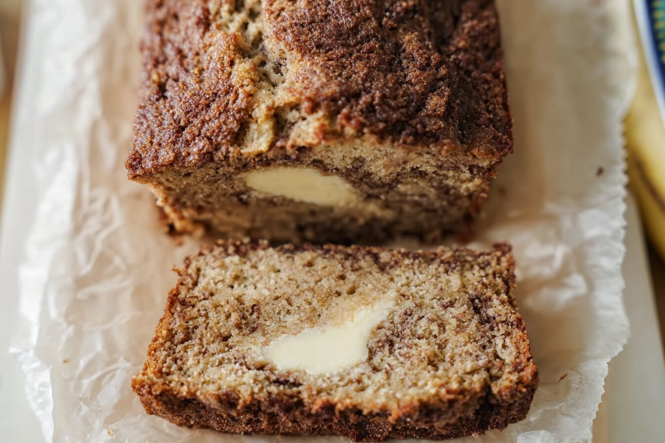 Cheesecake Banana Bread Recipe