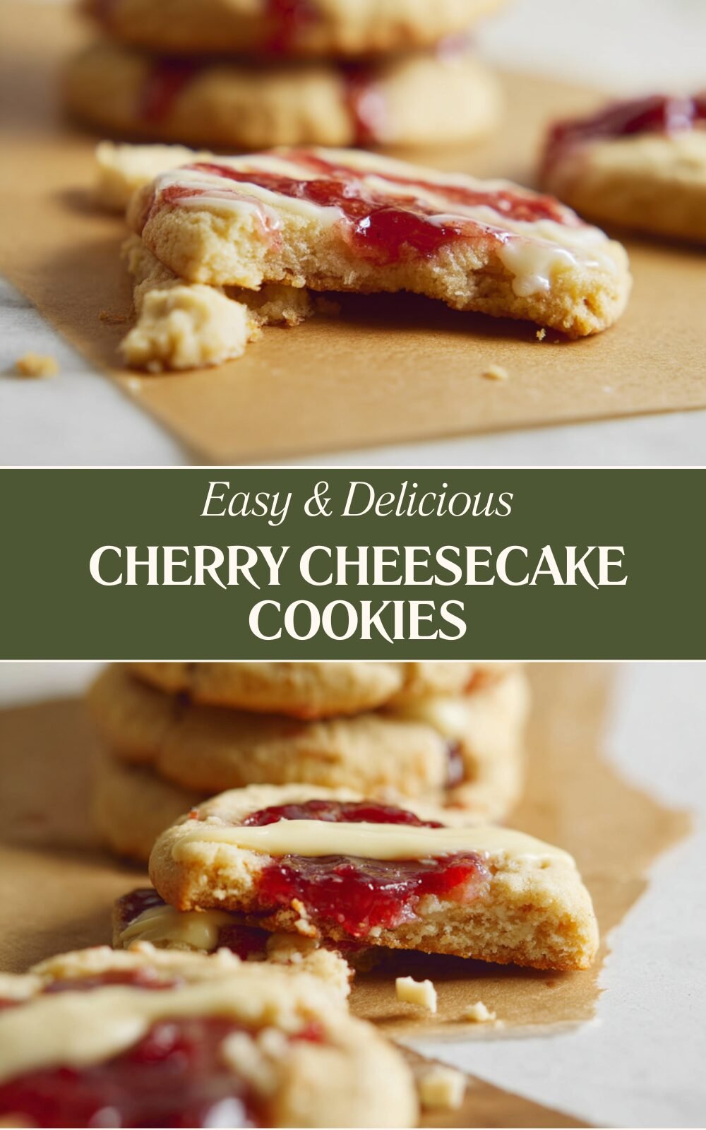 Cherry Cheesecake Cookies