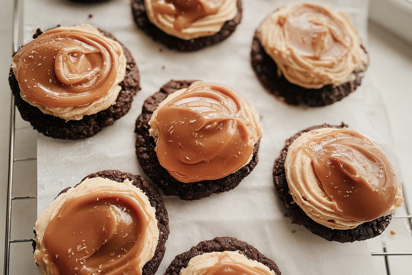 Chocolate Salted Caramel Cookie With Frosting
