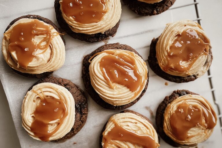 Chocolate Salted Caramel Cookie With Frosting 99.Png
