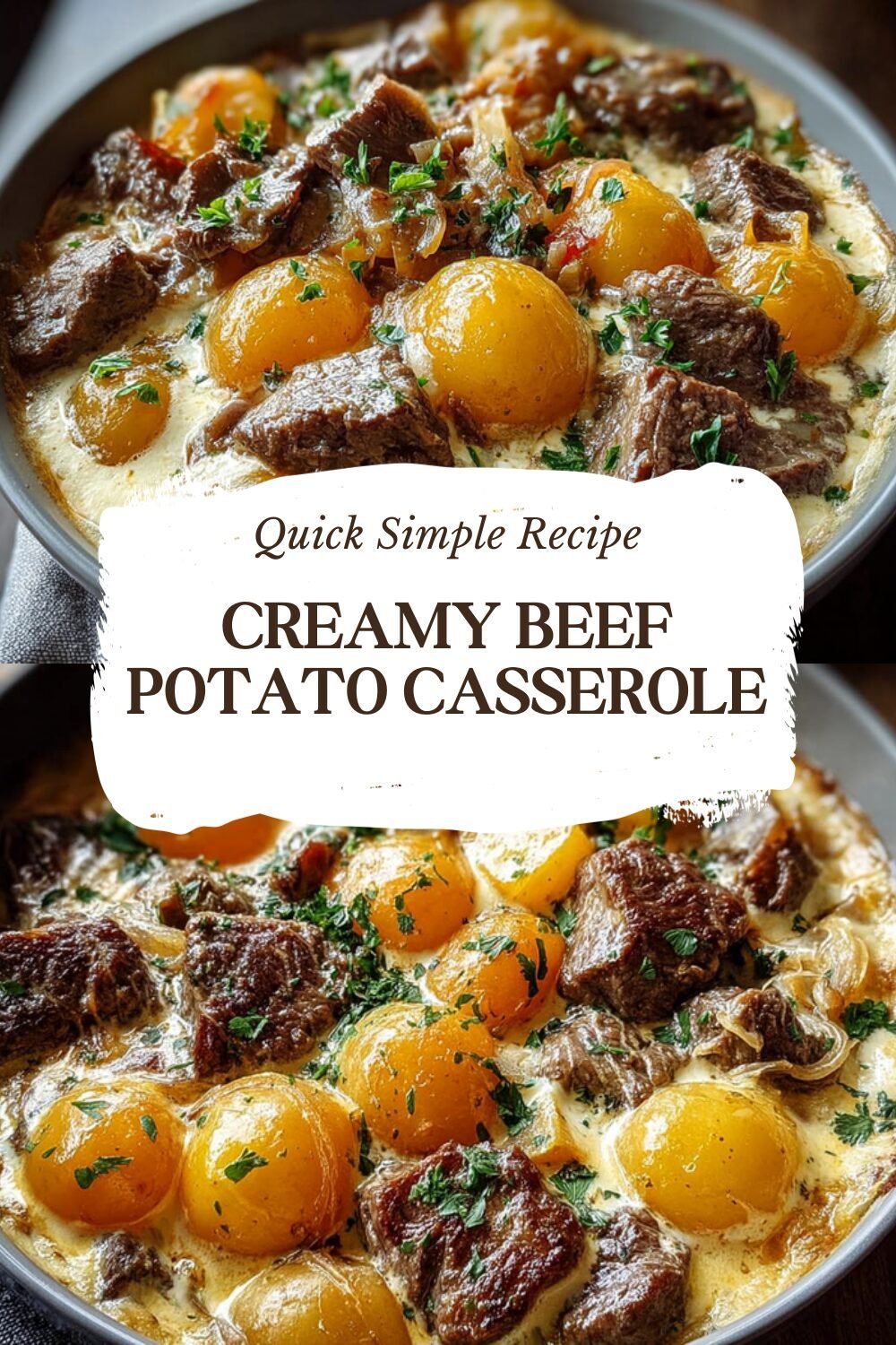 Creamy Beef Potato Casserole