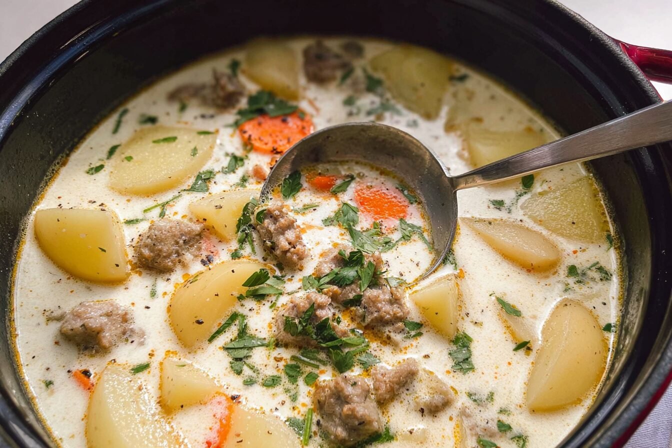 Creamy Potato And Sausage Soup
