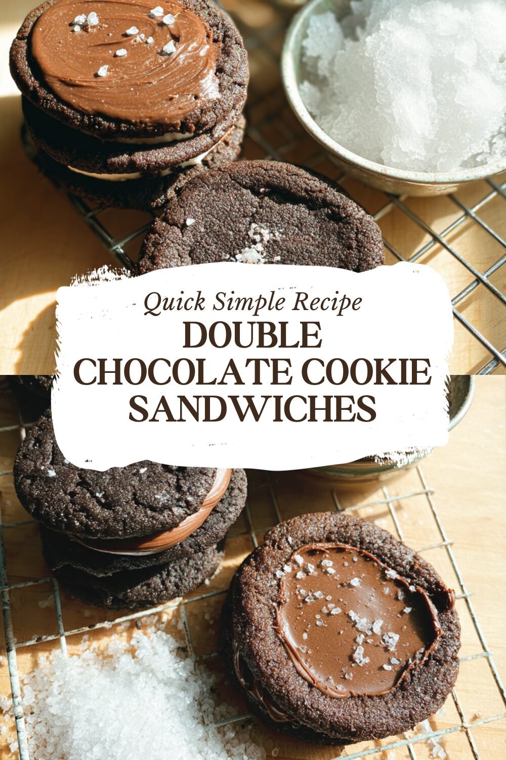 Double Chocolate Cookie Sandwiches