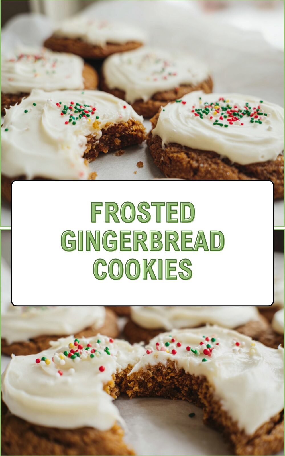 Frosted Gingerbread Cookies