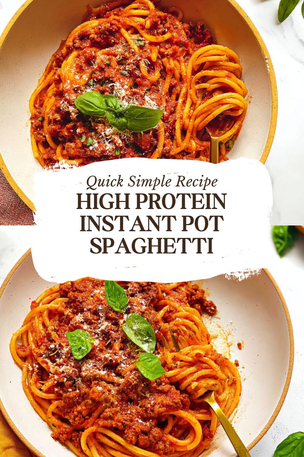High Protein Instant Pot Spaghetti