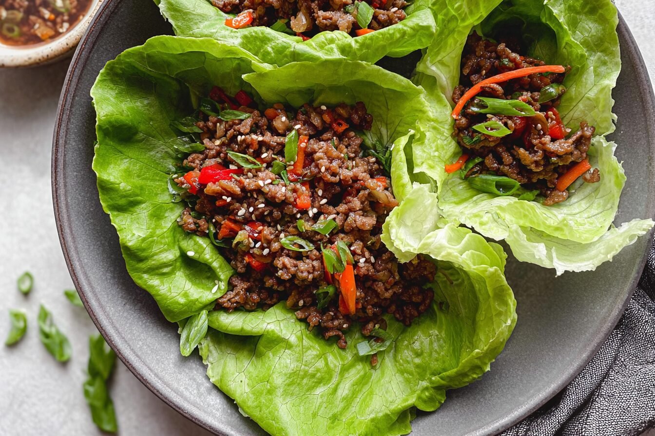Korean Beef Lettuce Wraps