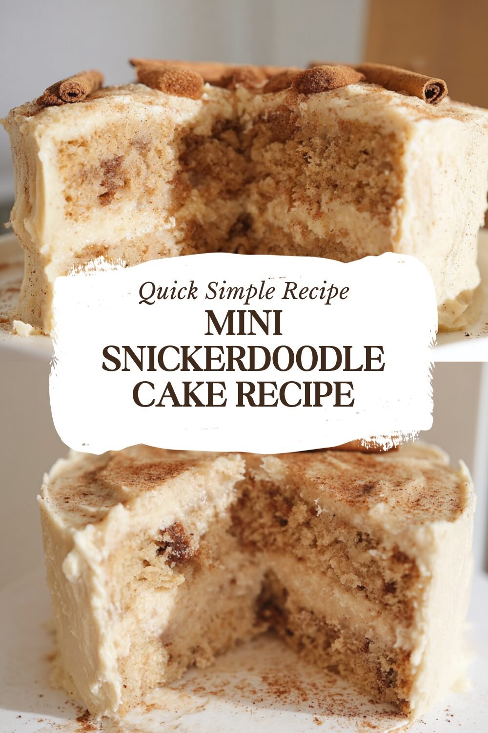 Mini Snickerdoodle Cake Recipe
