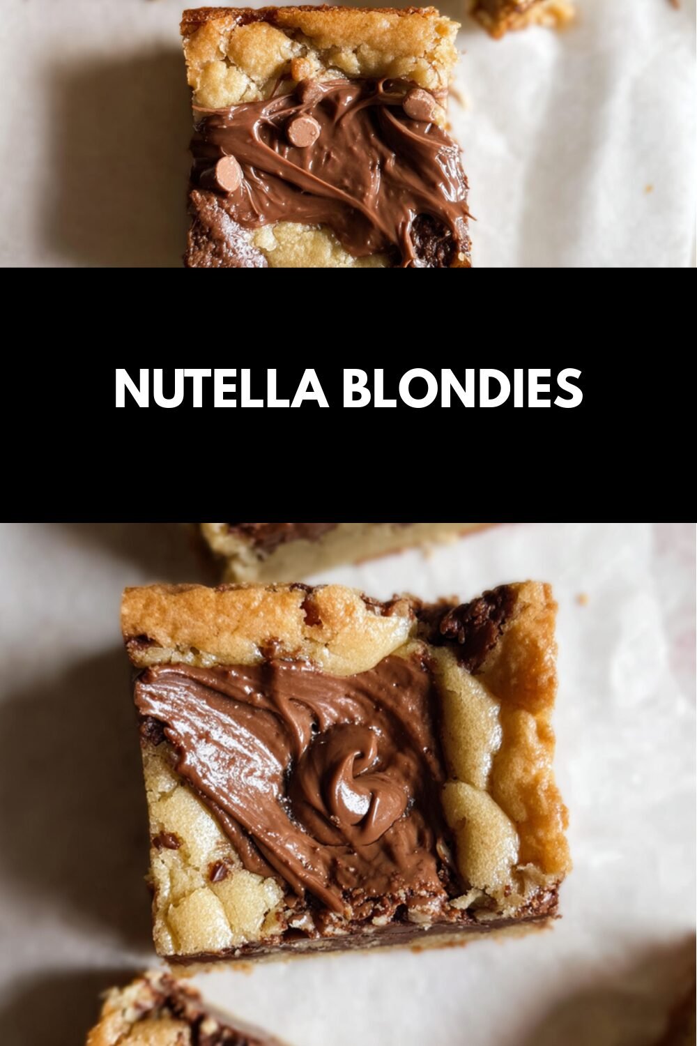 Nutella Blondies