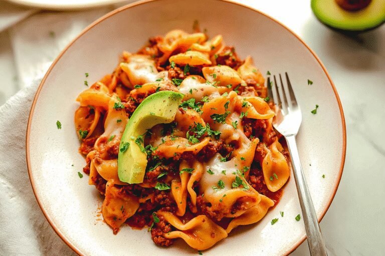 One Pot Cheesy Taco Pasta 35.Png