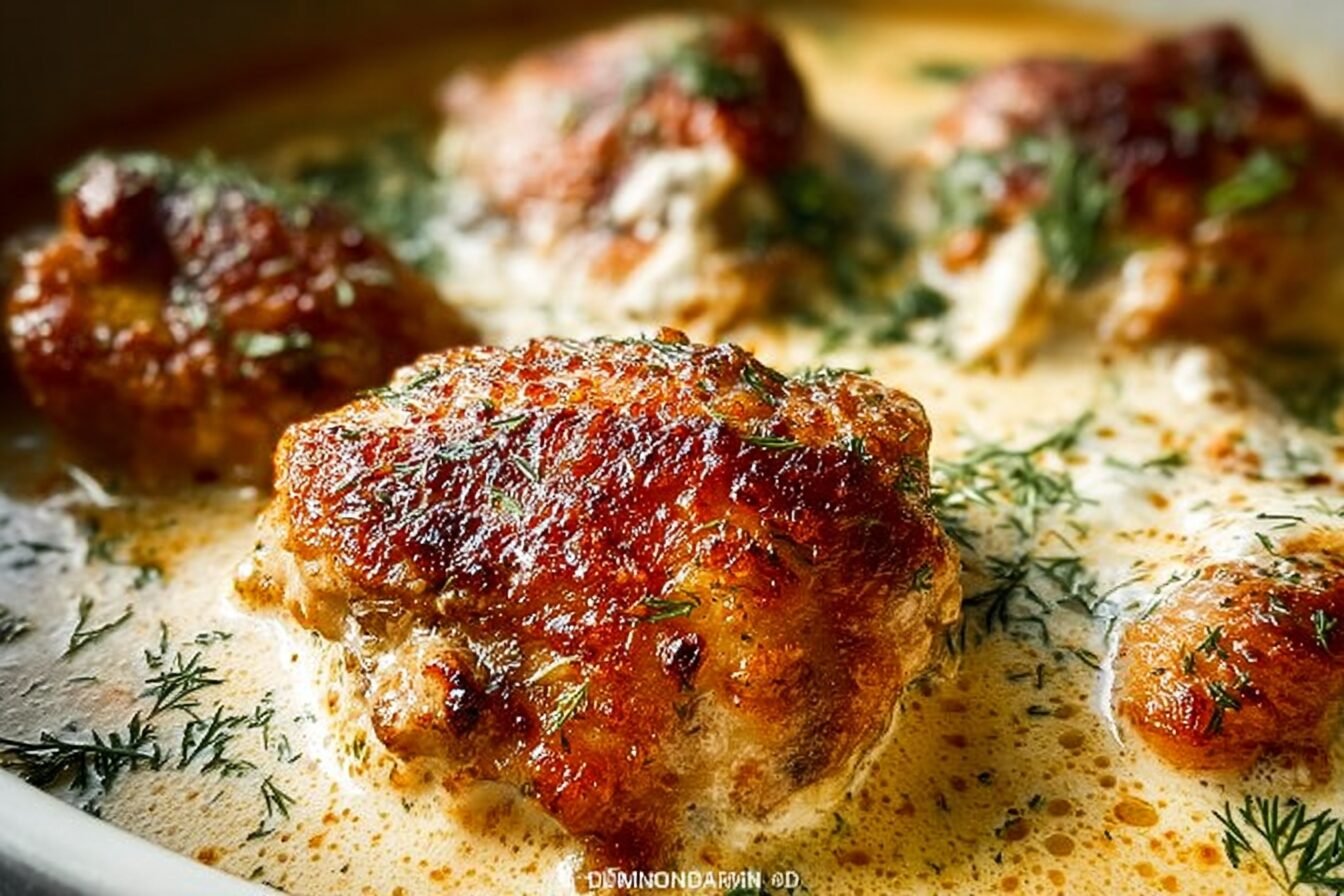Oven Baked Chicken Thighs