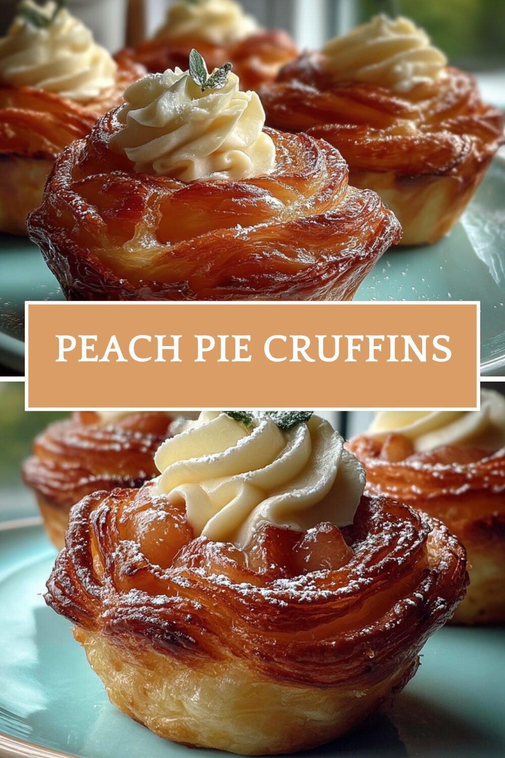 Peach Pie Cruffins