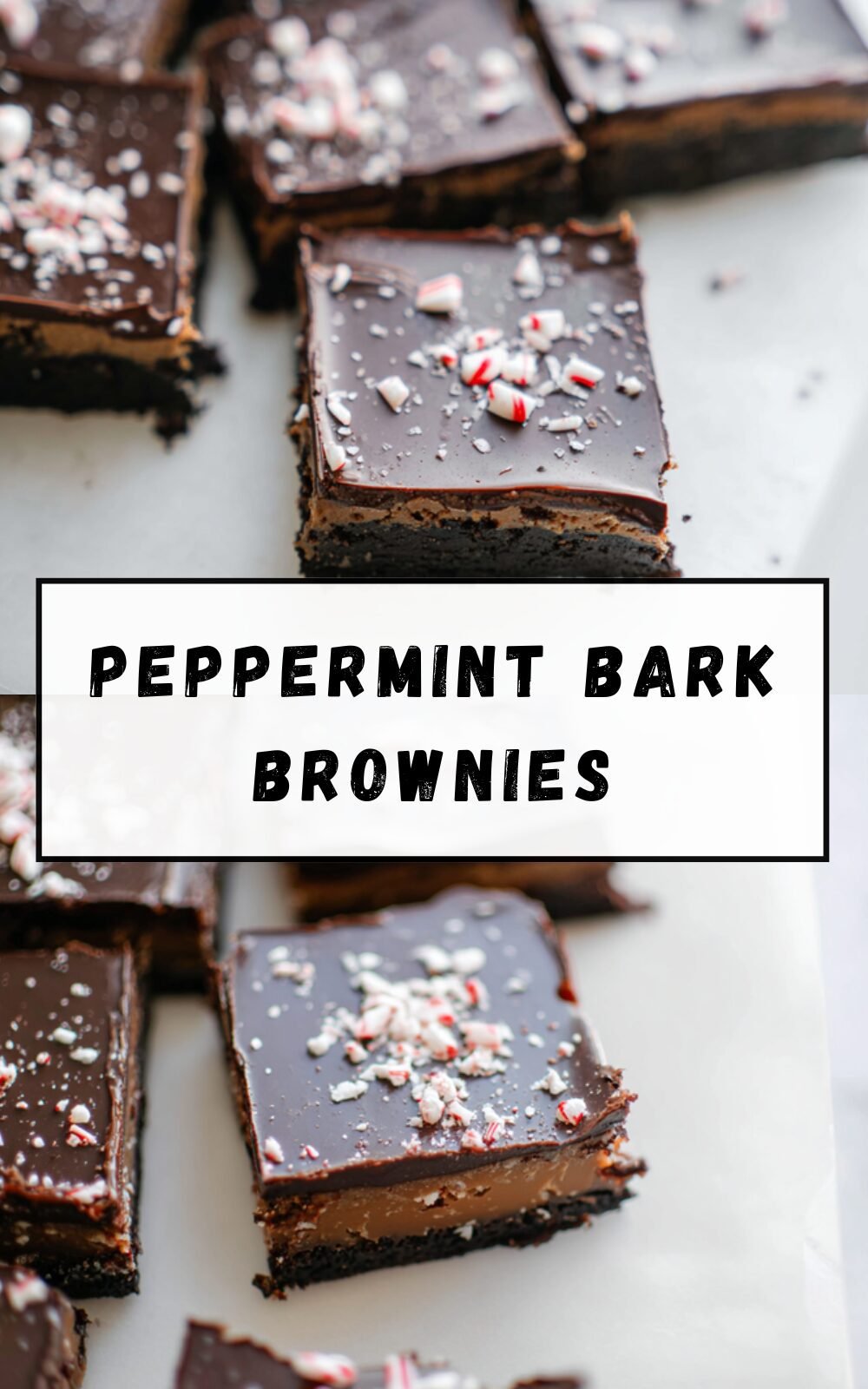 Peppermint Bark Brownies