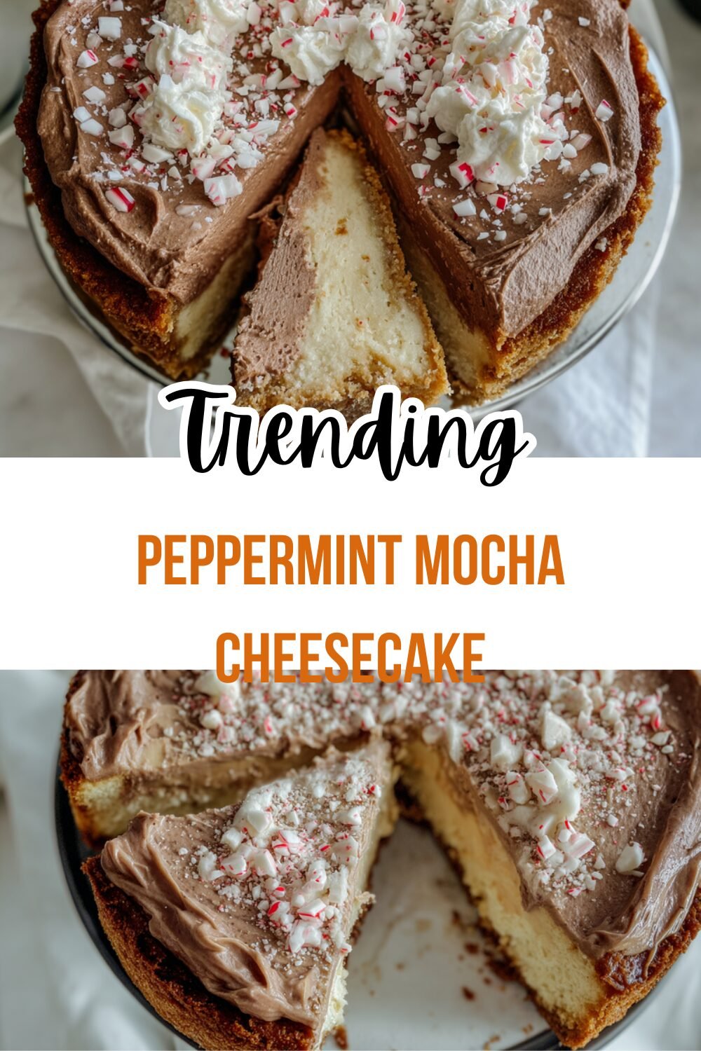 Peppermint Mocha Cheesecake